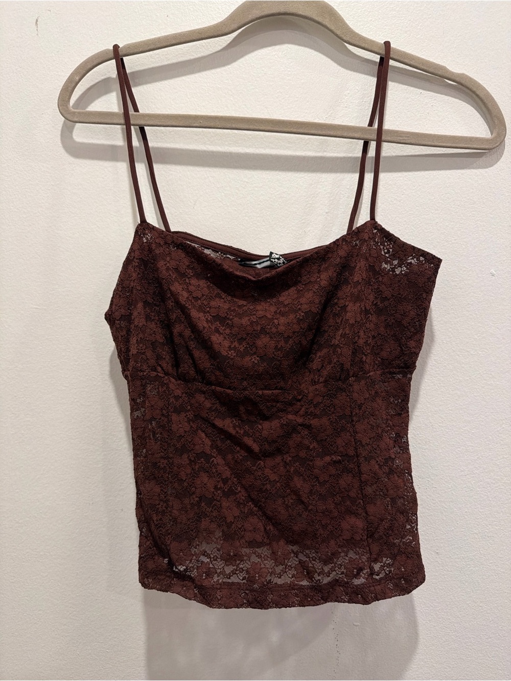 ASOS Brown Lace Cowl Camisole
